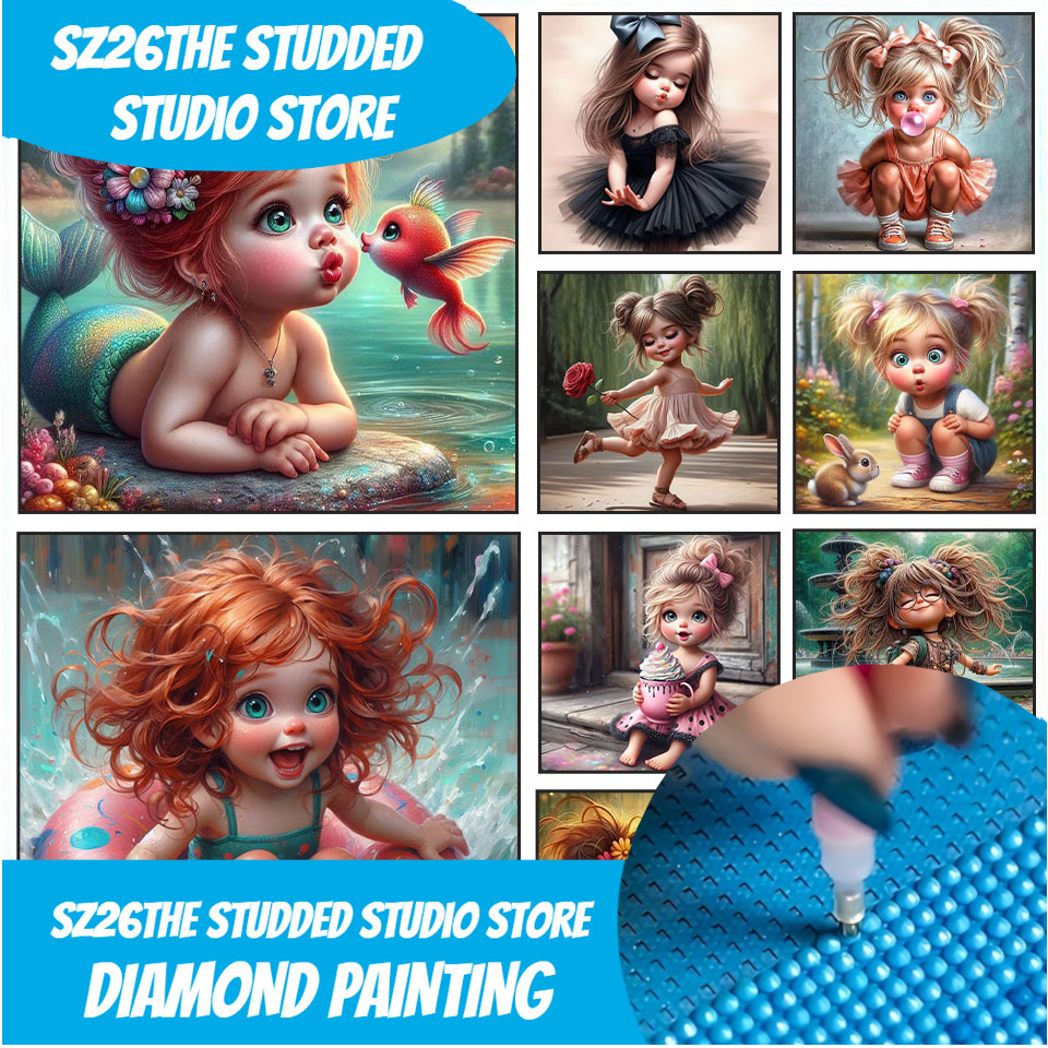 Art Craft Girl - ชุดภาพเพชร 5 มิติ แบบ DIY รุ่น