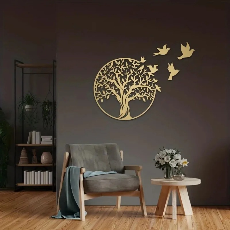 Art Craft Logo - งานศิลปะโลหะติดผนัง - ต้นไม้แห่งชีวิตสำหรับตกแต่งสวนกลางแจ้ง | ของขวัญวันครบรอบสุดหรูและโลโก้ตกแต่งบ้าน