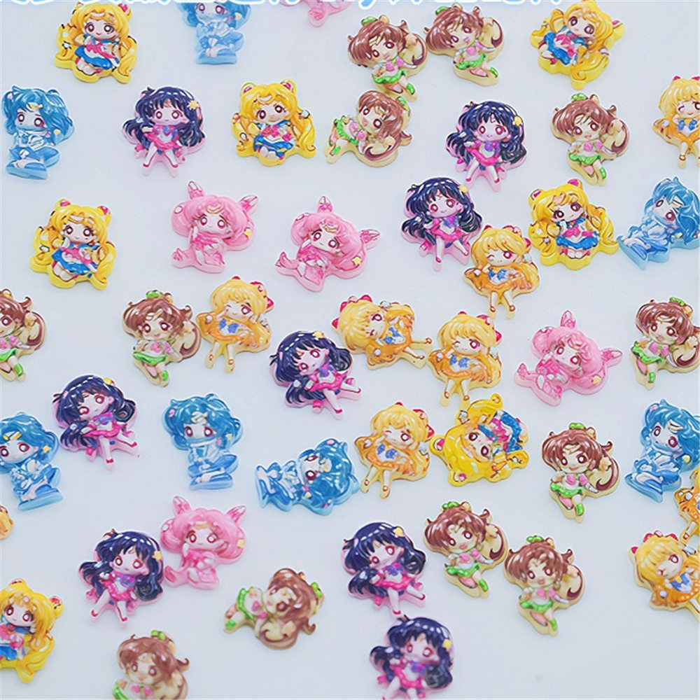 Art Craft Japan - เรซิ่นมินิเซเลอร์มูน อุซากิ ซึกิโนะ 20 ชิ้น สำหรับตกแต่งเล็บ