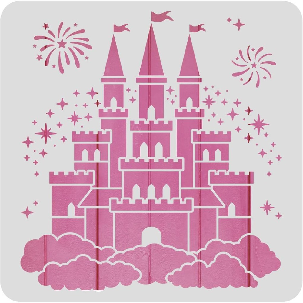 Wallpaper Art And Craft - แม่แบบลายดาวสำหรับงานศิลปะ DIY ขนาด 12x12 นิ้ว สำหรับงานศิลปะบนกระดาษ