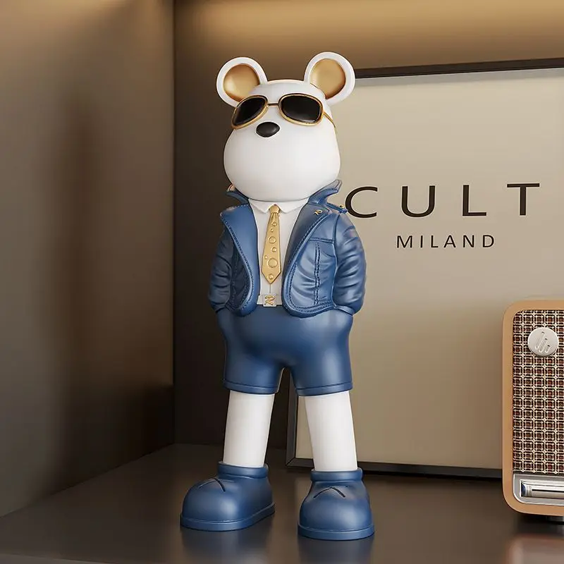 Art Craft Furniture - Creative Sunnies รูปปั้นหมี,ตกแต่งตาราง,ตุ๊กตาสัตว์เรซิ่นหัตถกรรมของขวัญ,Modern Nordic Art,อุปกรณ์ตกแต่งบ้านในร่ม