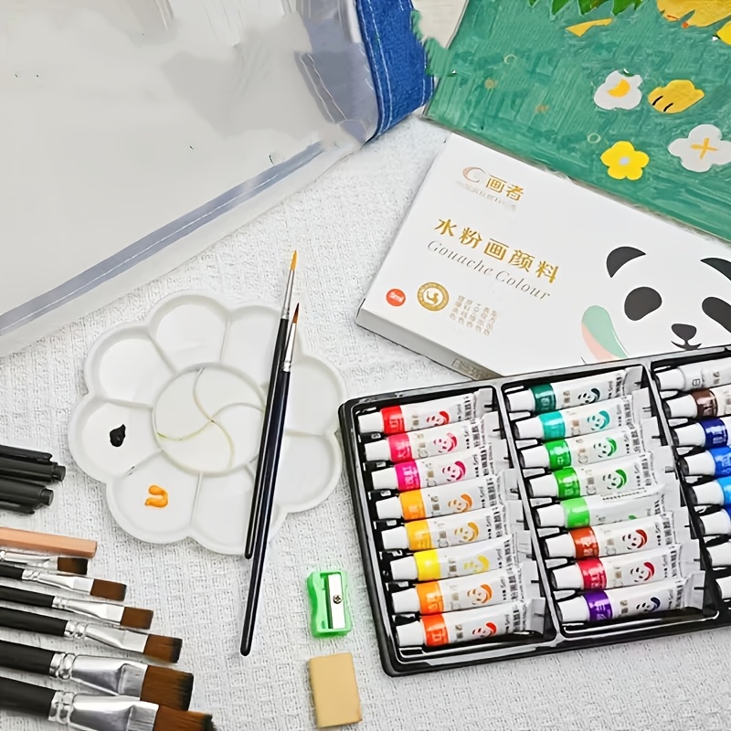 Gouache Paint Set - ชุดสีกัวเช่ - ระดับศิลปิน 12/18/24 สี, สีชนิดน้ำในหลอดขนาด