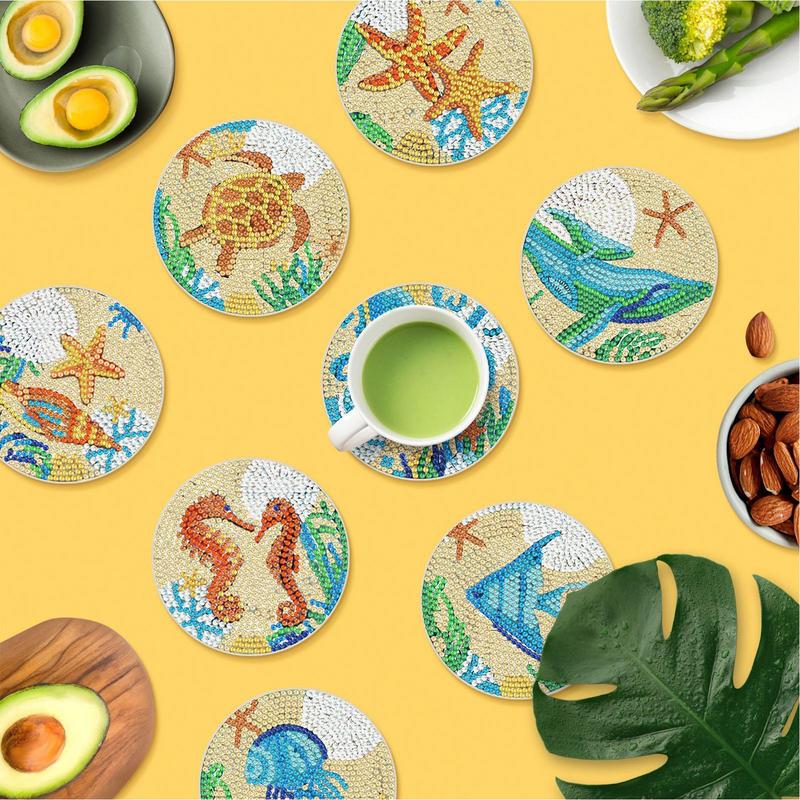 Eco Art Craft - อัญมณี Dot สี Coasters ชุดหัตถกรรมภาพวาด Art