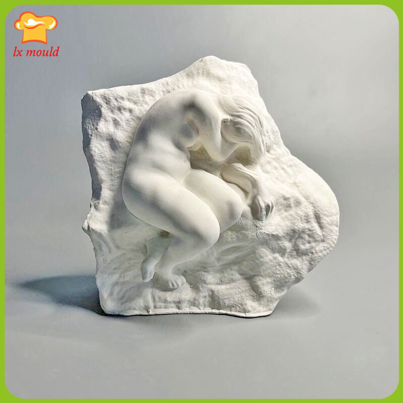 Eco Art Craft - แม่พิมพ์เทียนซิลิโคนแท้ LX รูปทรงร่างกายผู้หญิง สำหรับงานเรซิ่น สบู่ ปูนปลาสเตอร์