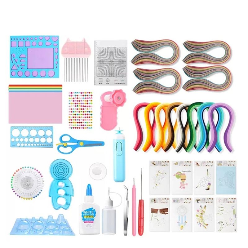 Art Quilling Craft - 【สินค้ายอดนิยม】ชุดเครื่องมือทำกระดาษควิลลิ่งสำหรับผู้เริ่มต้นทำควิลลิ่งและผู้ที่ชื่นชอบงานศิลปะจากกระดาษ ชุดงานฝีมือทำควิลลิ่ง DIY