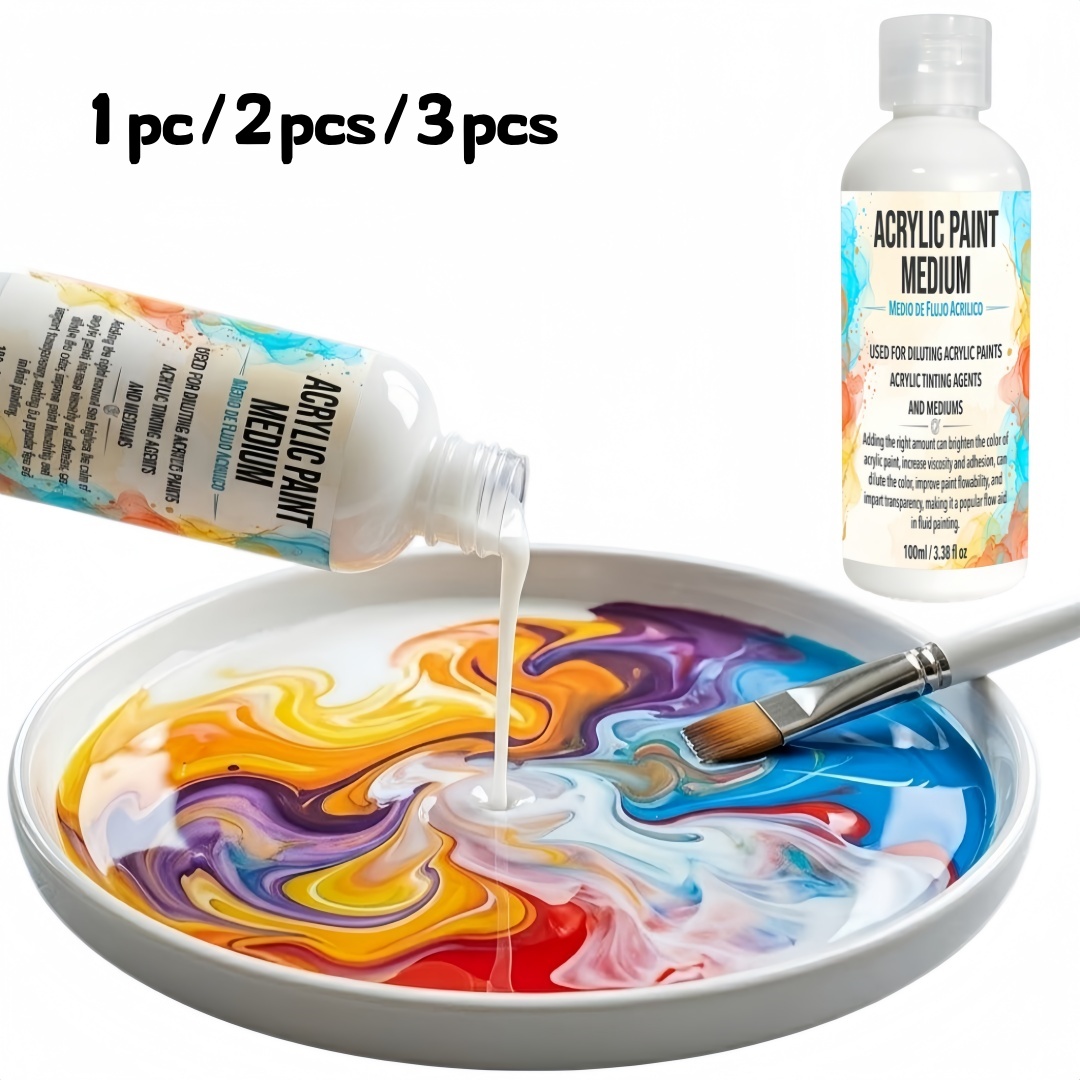 Art Craft Blend - น้ำยาผสมสีอะคริลิก ของขวัญศิลปะสำหรับเทศกาล เหมาะสำหรับงานเขียนพู่กันและงานประดิษฐ์ DIY