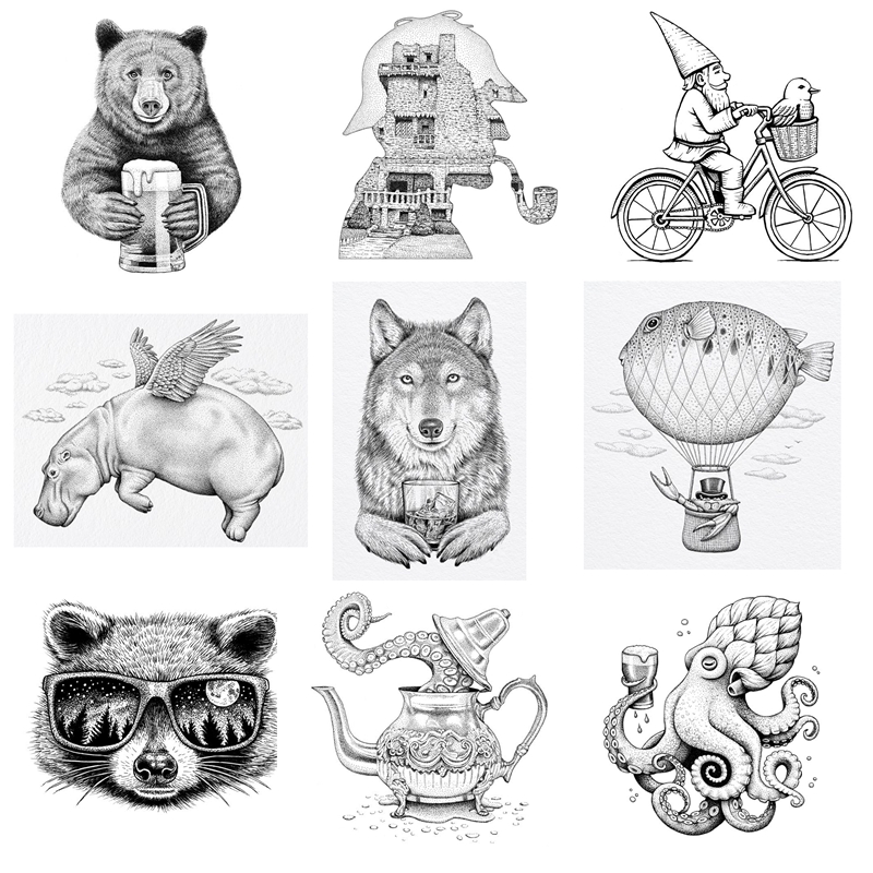 Art Craft Furniture - ใหม่ DIY ล้างแสตมป์การ์ด Scrapbooking สัตว์ Art