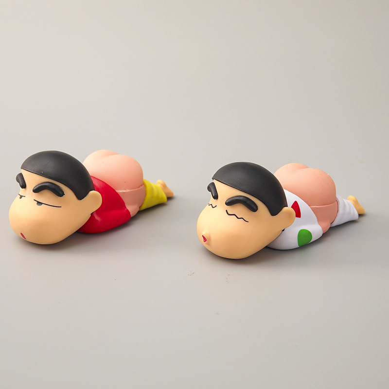 Art Craft Handmade - ของเล่นตุ๊กตาชินจัง PVC ทำมือ 2 ชิ้น ของตกแต่งรถยนต์