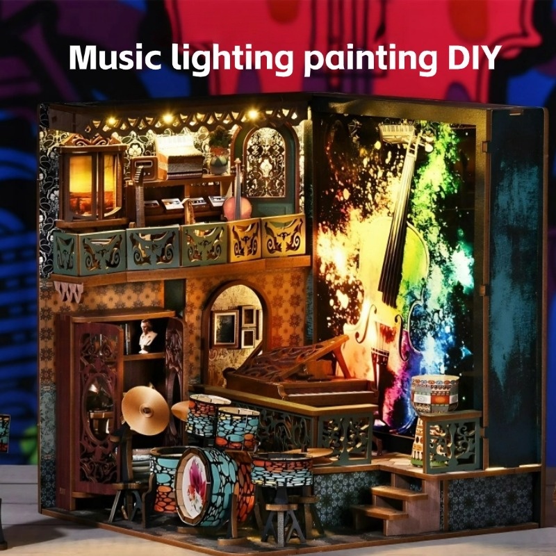 Art Craft Night - กล่องไฟโน้ตดนตรี DIY, งานศิลปะเงา 3 มิติ LED,