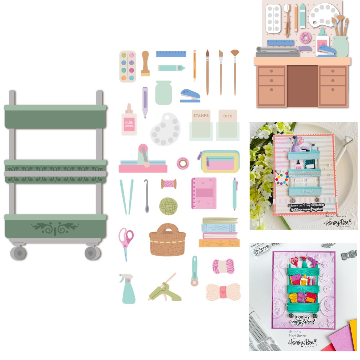 Art Craft Furniture - ชั้นศิลปะและหัตถกรรมรถเข็นตาย 2025 สินค้าใหม่ตัดโลหะตายสําหรับ DIY ตกแต่งสมุดภาพบัตรของขวัญหัตถกรรม