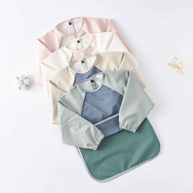 เด็กทารกแขนยาว PU Bibs เด็กศิล - Art Craft Girl บทวิจารณ์และราคา
