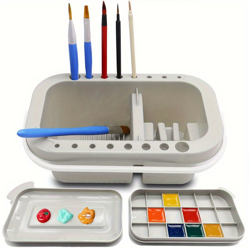 อ่างล้างพู่กัน 3-in-1 พร้อมจาน - Gouache Paint Set บทวิจารณ์และราคา