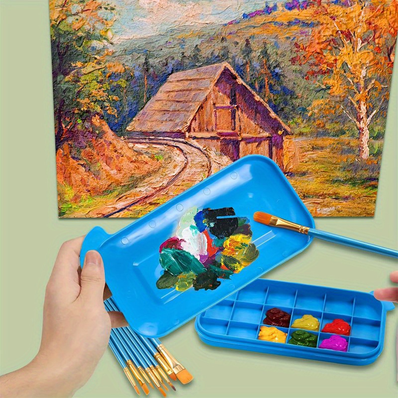 อ่างล้างพู่กัน 3-in-1 พร้อมจาน - Gouache Paint Set บทวิจารณ์และราคา