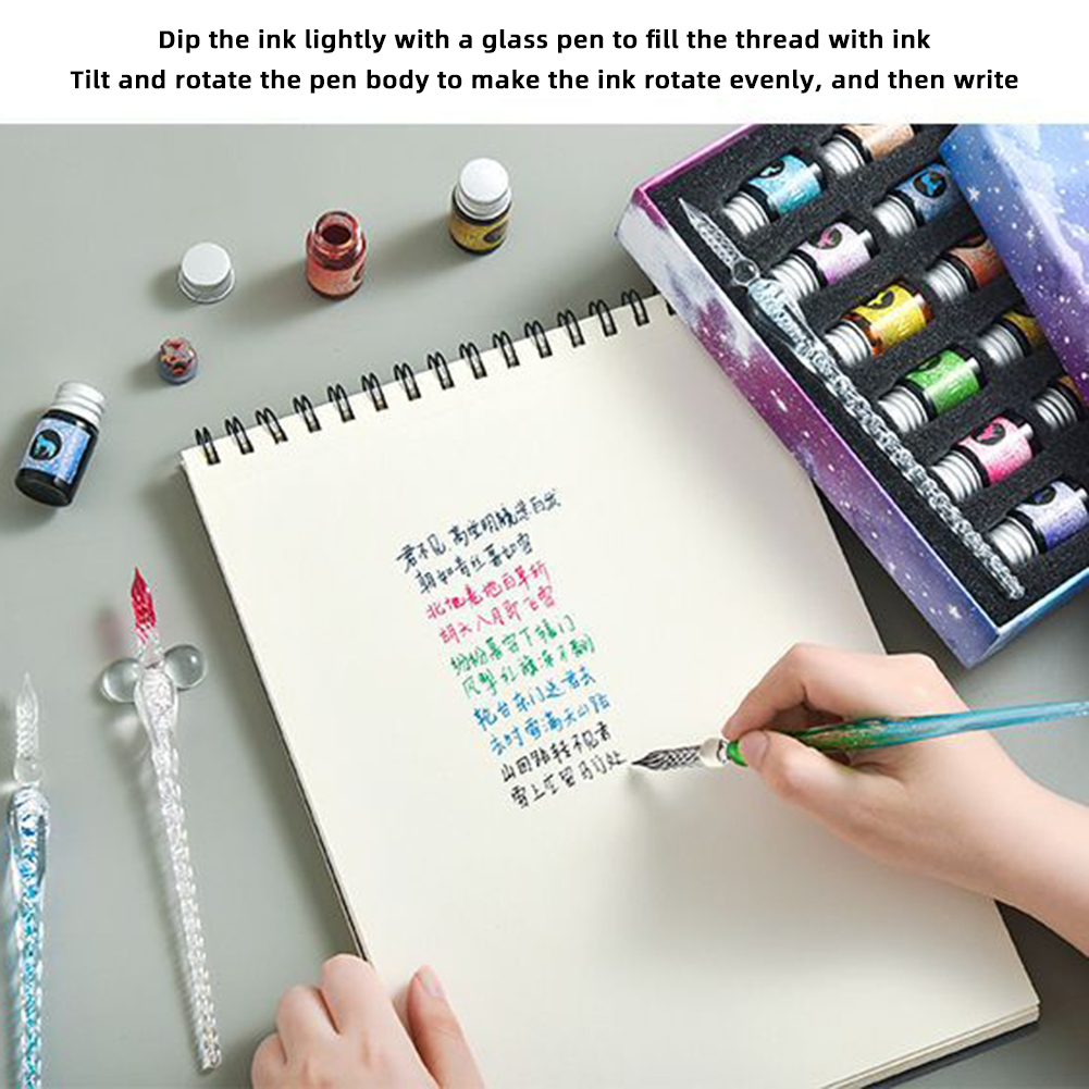 ชุดหมึกปากกาจุ่มแก้วการประดิษฐ - Calligraphy Pen Set บทวิจารณ์และราคา