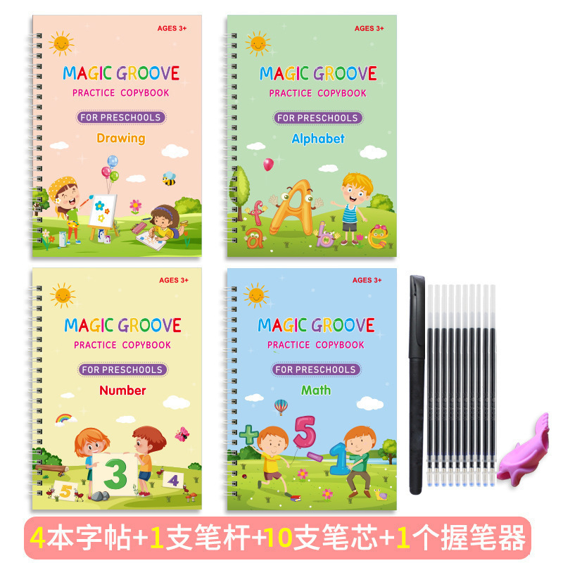 4 เล่ม/ชุด (แถมฟรี 1 ปากกา+10  - Calligraphy Pen Set บทวิจารณ์และราคา