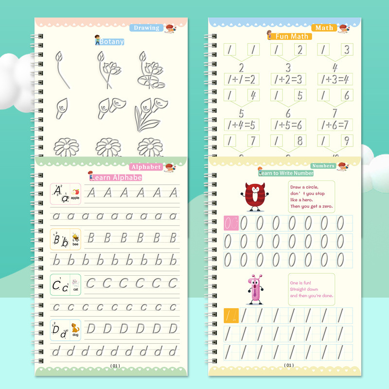 4 เล่ม/ชุด (แถมฟรี 1 ปากกา+10  - Calligraphy Pen Set บทวิจารณ์และราคา