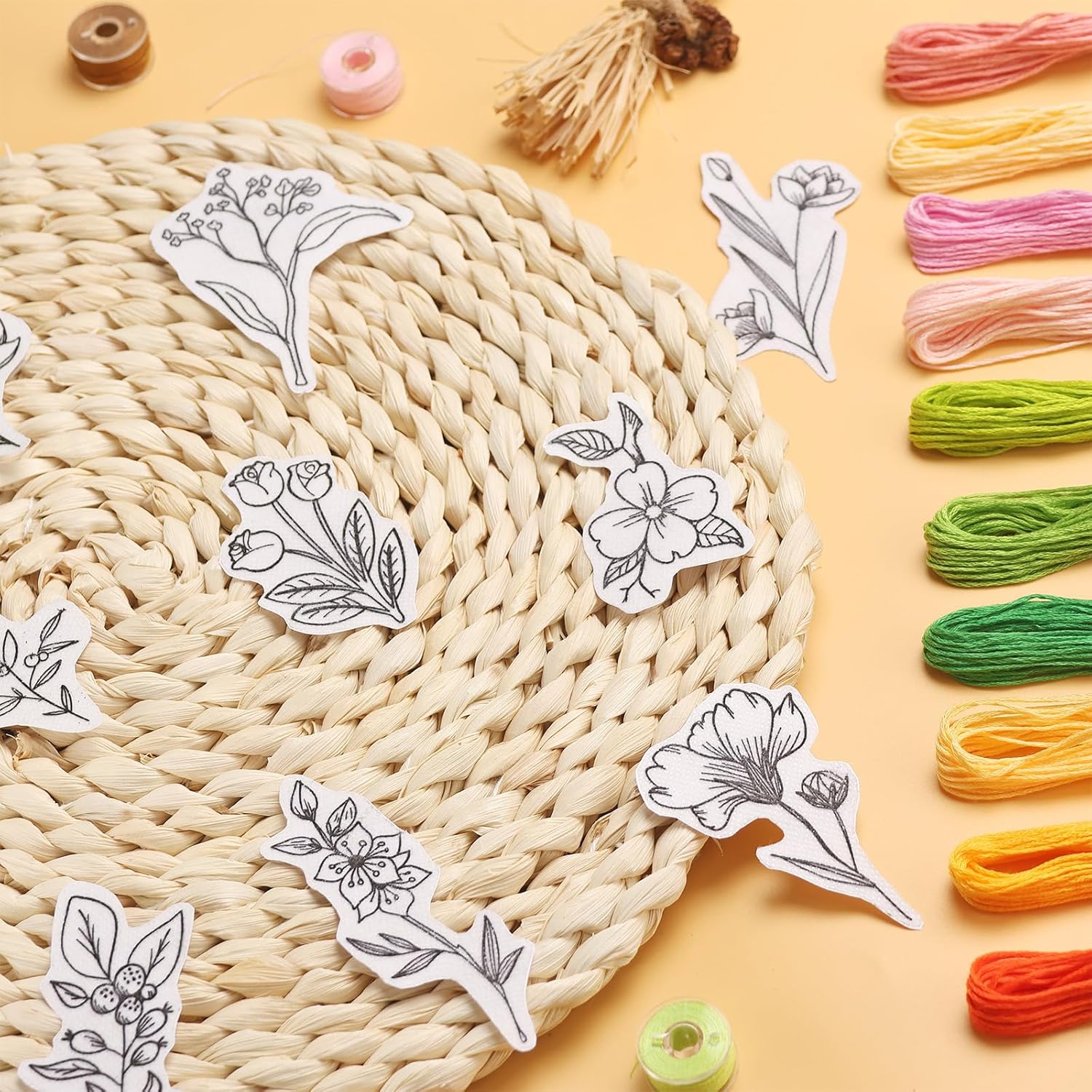 50 ชิ้นน้ําที่ละลายน้ําได้เย็บ - Art Craft Items บทวิจารณ์และราคา