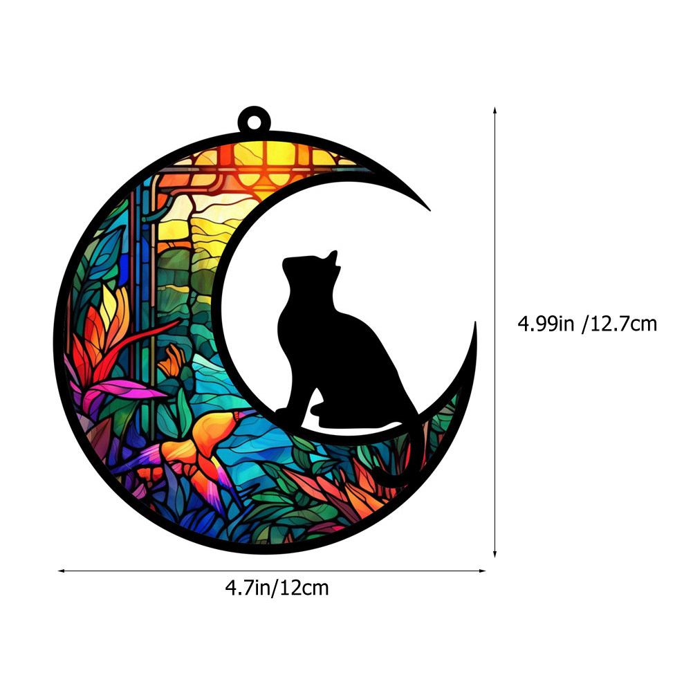 ของตกแต่งแขวนรูปแมวดวงจันทร์อะ - Art Craft Night บทวิจารณ์และราคา