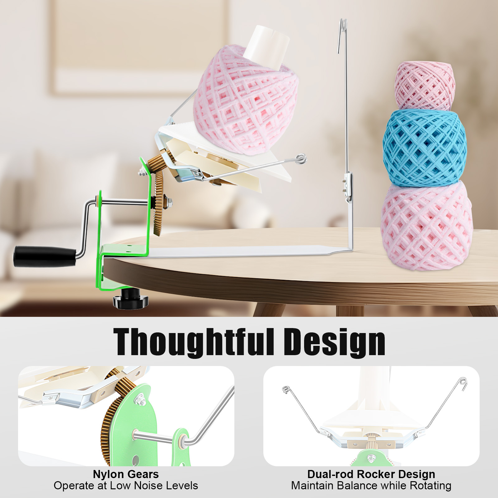เครื่องม้วนไหมพรมแบบพกพา ความจ - Art Craft Easy บทวิจารณ์และราคา