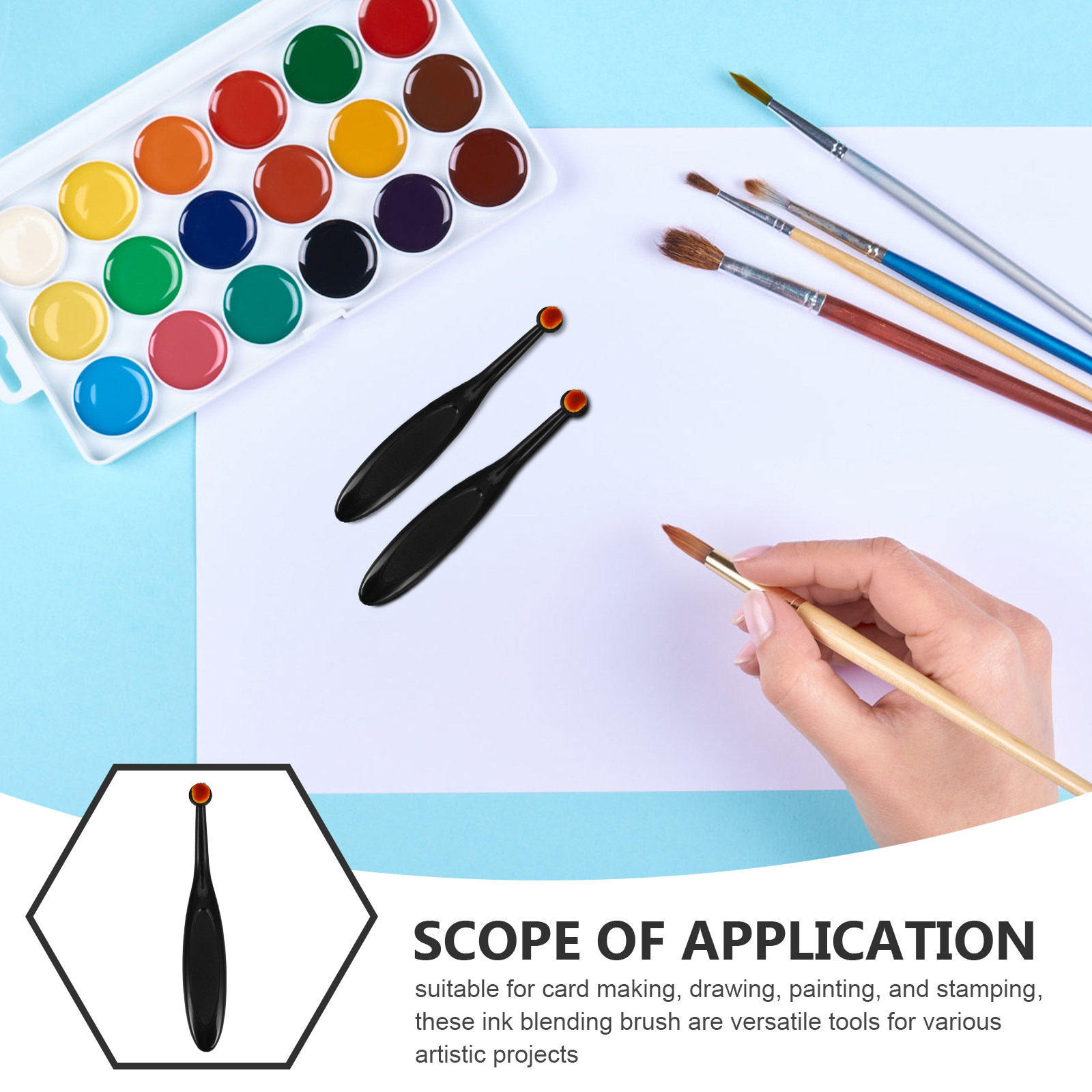ชุดแปรงผสมสีขนาดเล็ก 5 ชิ้น สำ - Art Craft Blend บทวิจารณ์และราคา