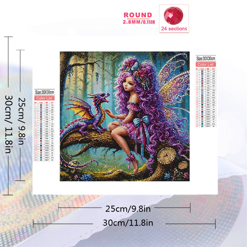 ภาพวาดเพชรโมเสคทรงสี่เหลี่ยมจั - Art Craft Girl บทวิจารณ์และราคา