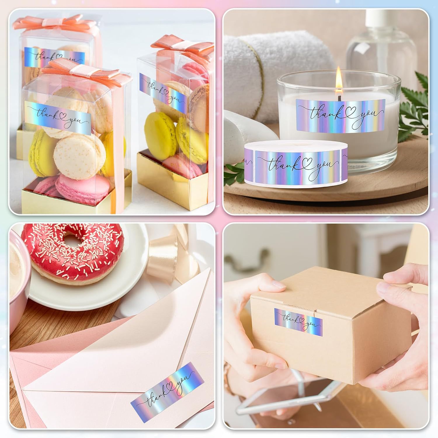 สติกเกอร์ขอบคุณ JCAC 120 ชิ้น/ - Art Craft Handmade บทวิจารณ์และราคา