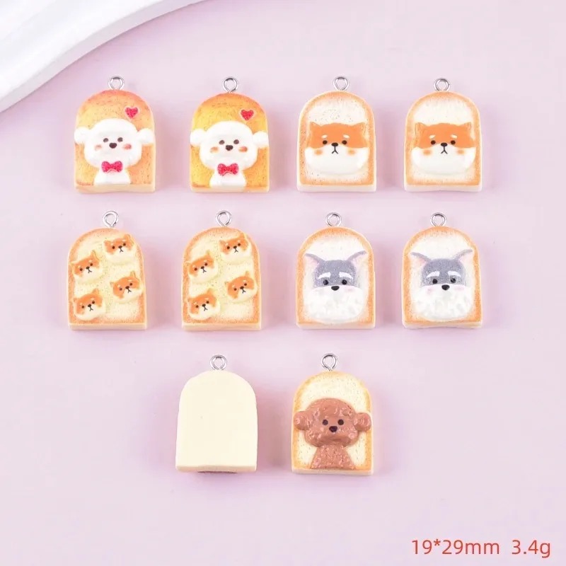 จี้เรซิ่นรูปสุนัขขนมปังปิ้งน่า - Art Craft Resin บทวิจารณ์และราคา