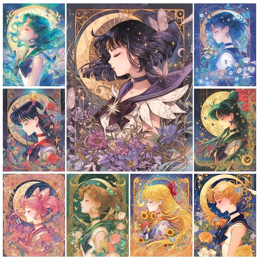 ภาพวาดเพชรการ์ตูนอนิเมะ สาวนัก - Art Craft Girl บทวิจารณ์และราคา
