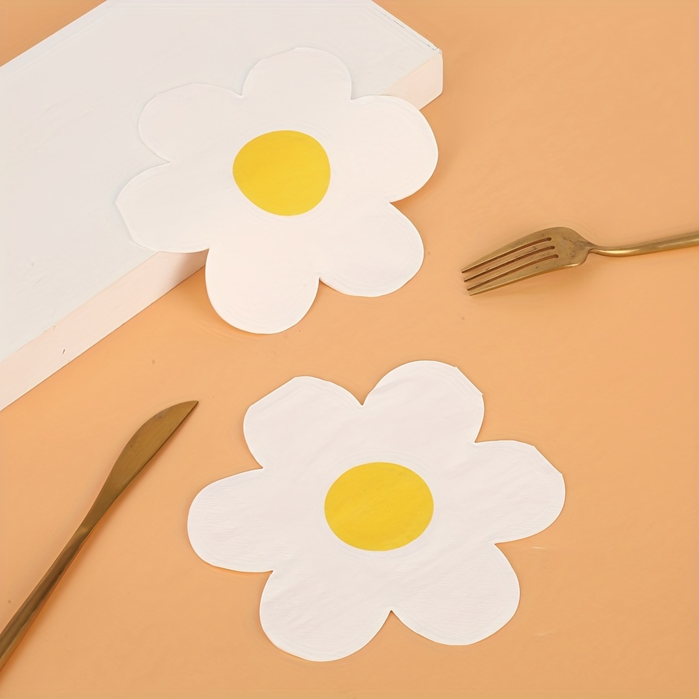 20/40/100 ชิ้นธีมเดซี่ผ้าเช็ดป - Art Craft Items บทวิจารณ์และราคา