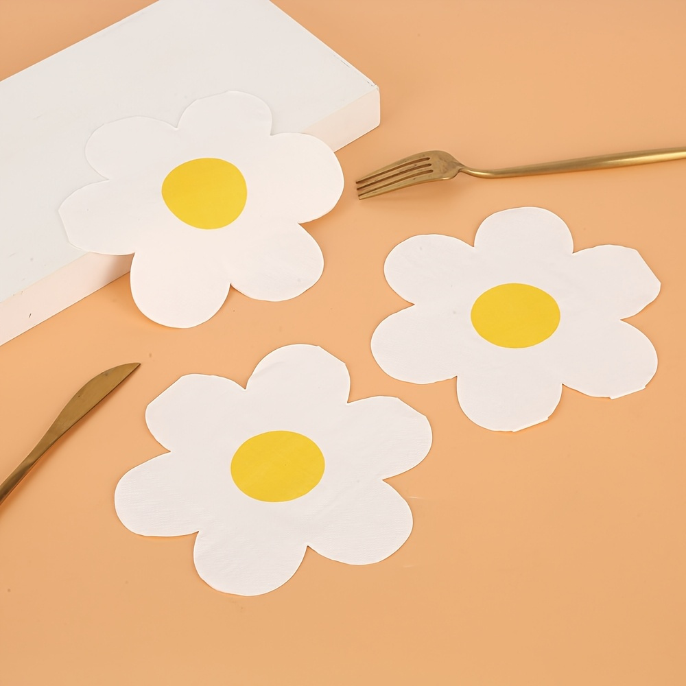 20/40/100 ชิ้นธีมเดซี่ผ้าเช็ดป - Art Craft Items บทวิจารณ์และราคา