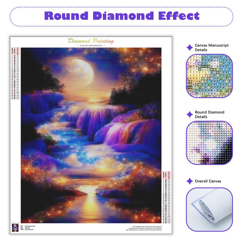Sdoyuno ภาพวาดติดเพชรแบบ DIY ภ - Art Craft Night บทวิจารณ์และราคา
