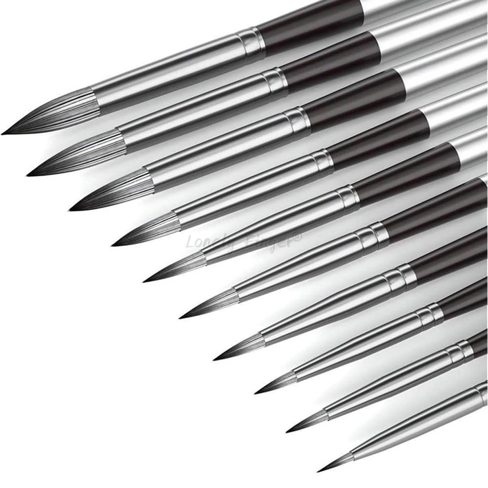 10 ชิ้นรอบสีน้ําชุดแปรงผมนุ่มส - Gouache Paint Set บทวิจารณ์และราคา