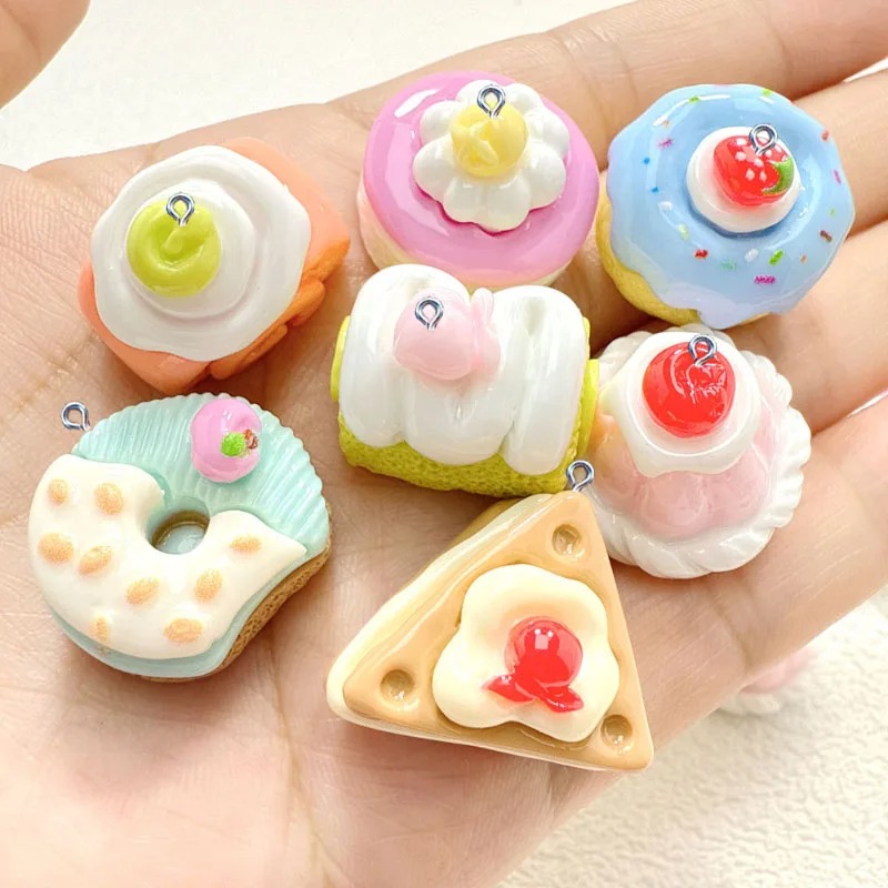 จี้เรซิ่นรูปเค้กน่ารักขนาดเล็ก - Art Craft Resin บทวิจารณ์และราคา