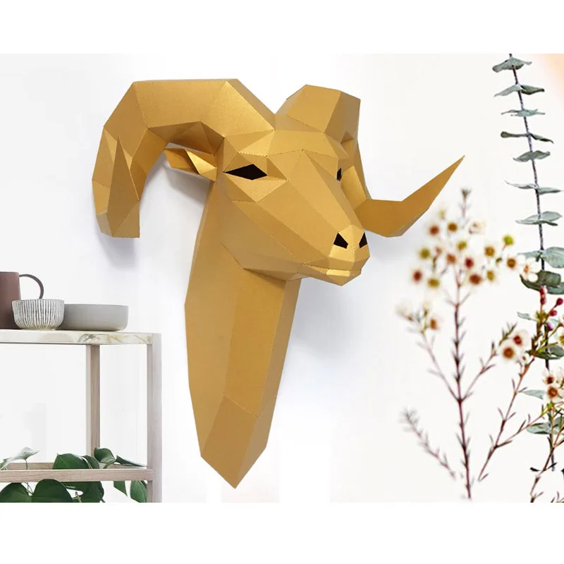 Pre-Cut Bighorn แกะป่าสัตว์ Wa - Wallpaper Art And Craft บทวิจารณ์และราคา