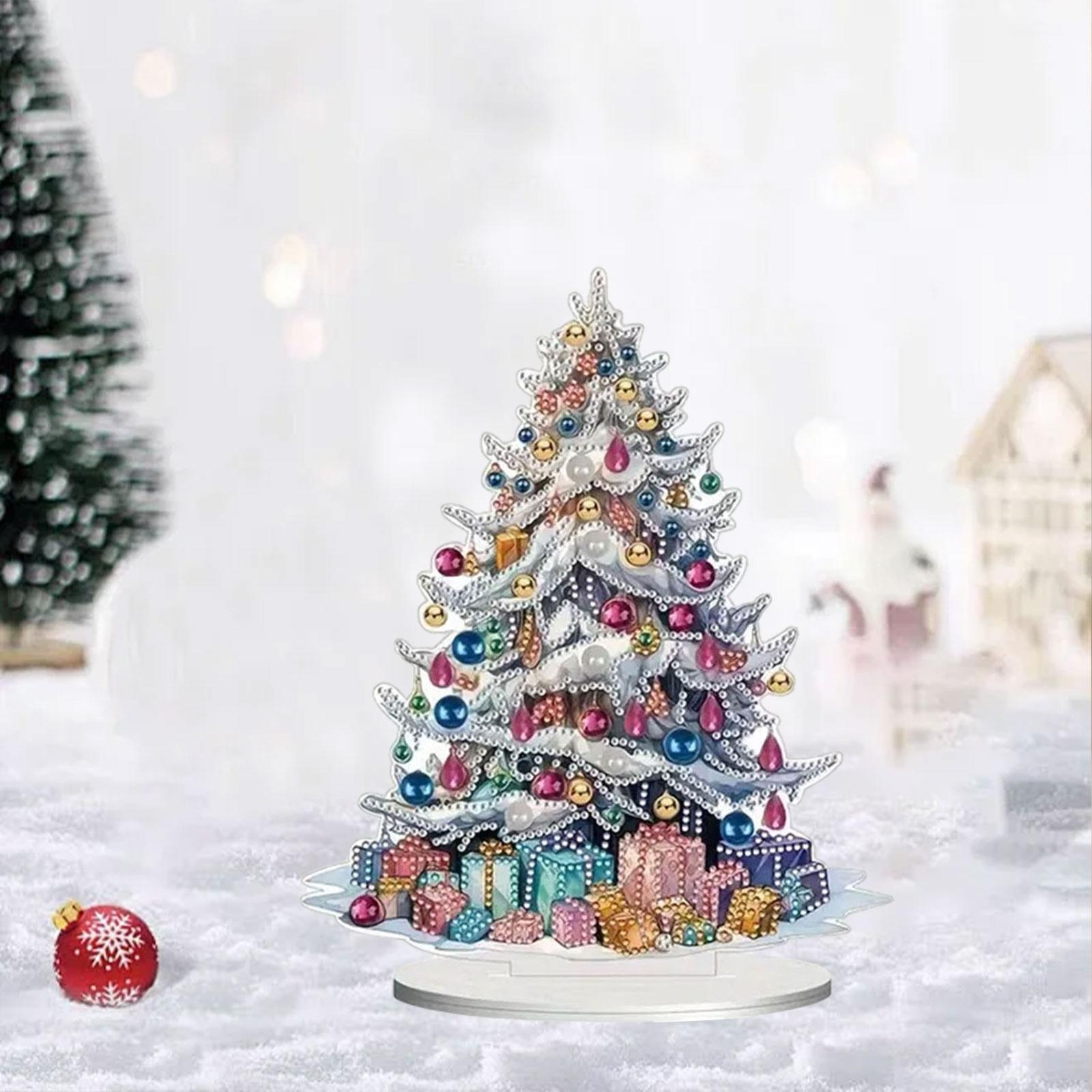 ต้นคริสต์มาสเดสก์ท็อปตกแต่ง Xm - Art And Craft Xmas Tree บทวิจารณ์และราคา