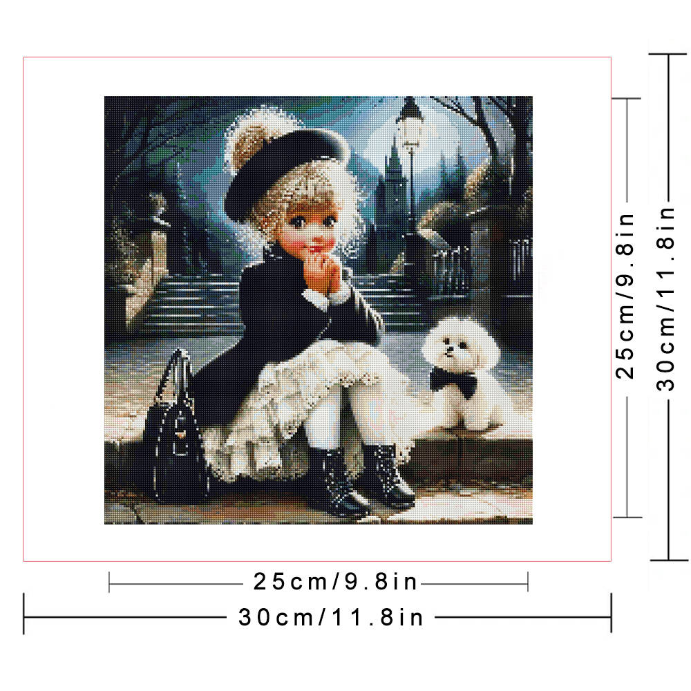 ภาพโมเสกเพชรแบบ DIY รุ่น Sz26  - Art Craft Girl บทวิจารณ์และราคา
