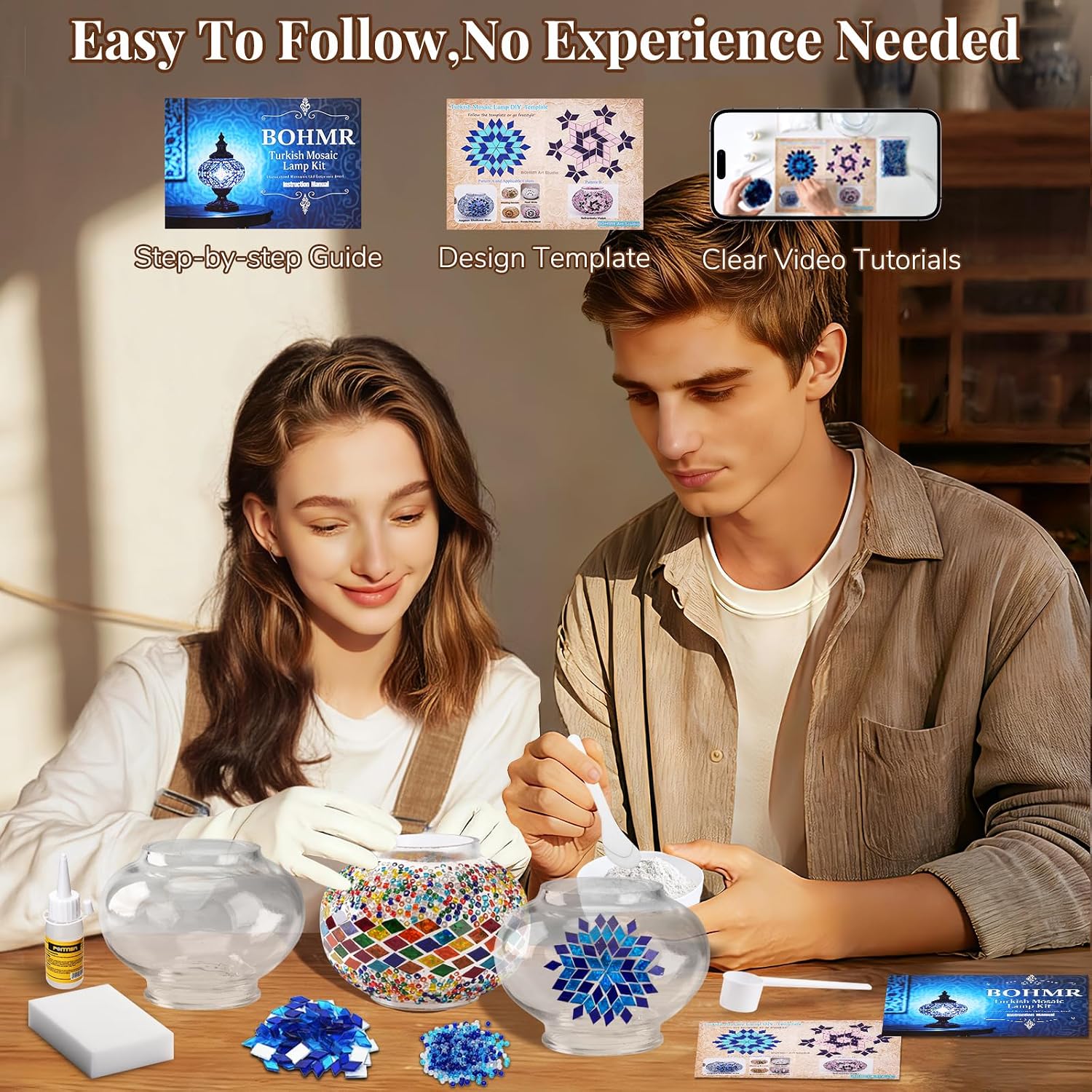 ชุดทำโคมไฟโมเสคแบบตุรกี 3 ทรงก - Art Craft Easy บทวิจารณ์และราคา