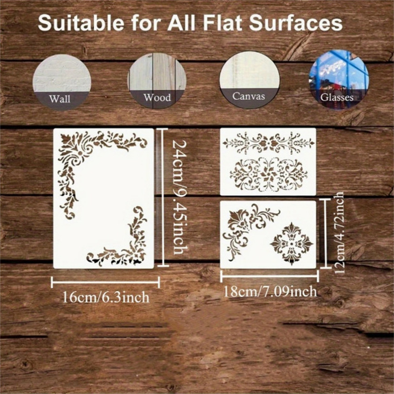 ลายฉลุลายดอกไม้ 6 ชิ้น สำหรับง - Art Craft Furniture บทวิจารณ์และราคา