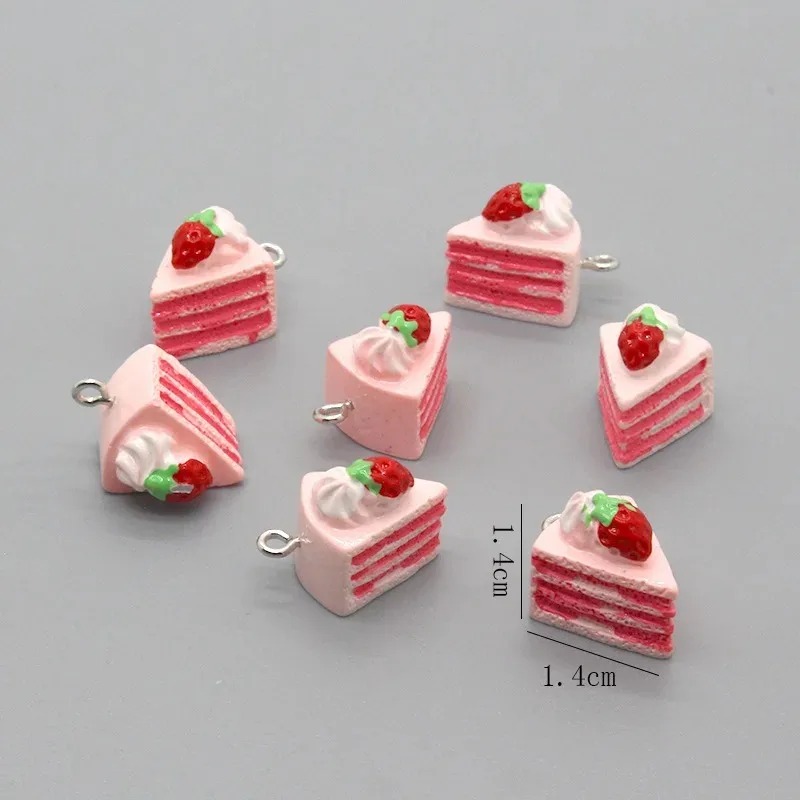 จี้เรซิ่นรูปเค้กสตรอว์เบอร์รี่ - Art Craft Handmade บทวิจารณ์และราคา