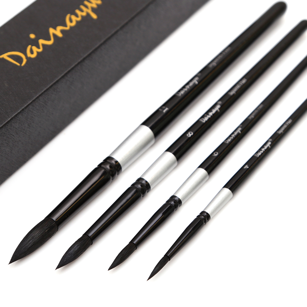 Dainayw 4 แปรงผมกระรอก & Horse - Gouache Paint Set บทวิจารณ์และราคา