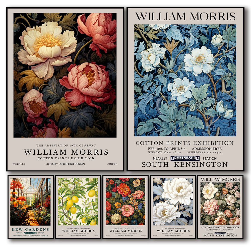 Vintage William Morris นิทรรศก - Art Craft William Morris บทวิจารณ์และราคา