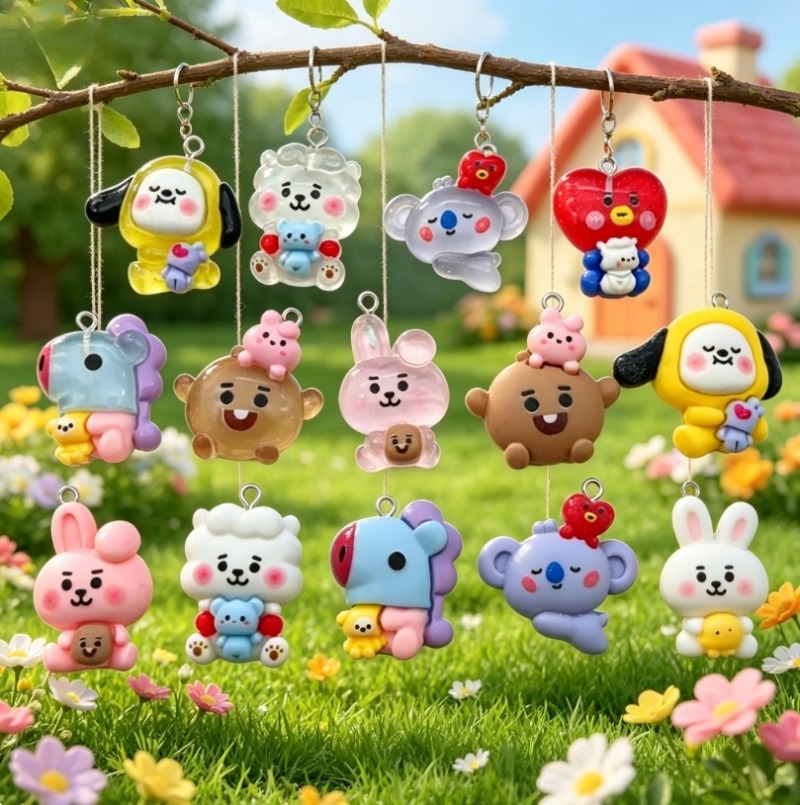 ชุด 7 ชิ้น BT21 ชาร์มการ์ตูนเร - Art Craft Resin บทวิจารณ์และราคา