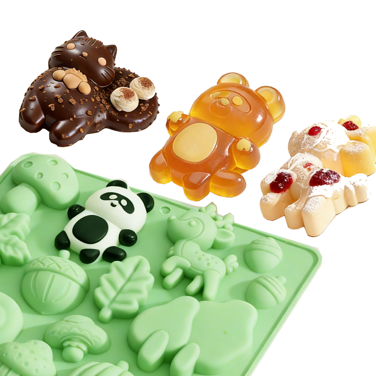 แม่พิมพ์เค้กซิลิโคนรูปสัตว์ 1  - Art Craft Resin บทวิจารณ์และราคา