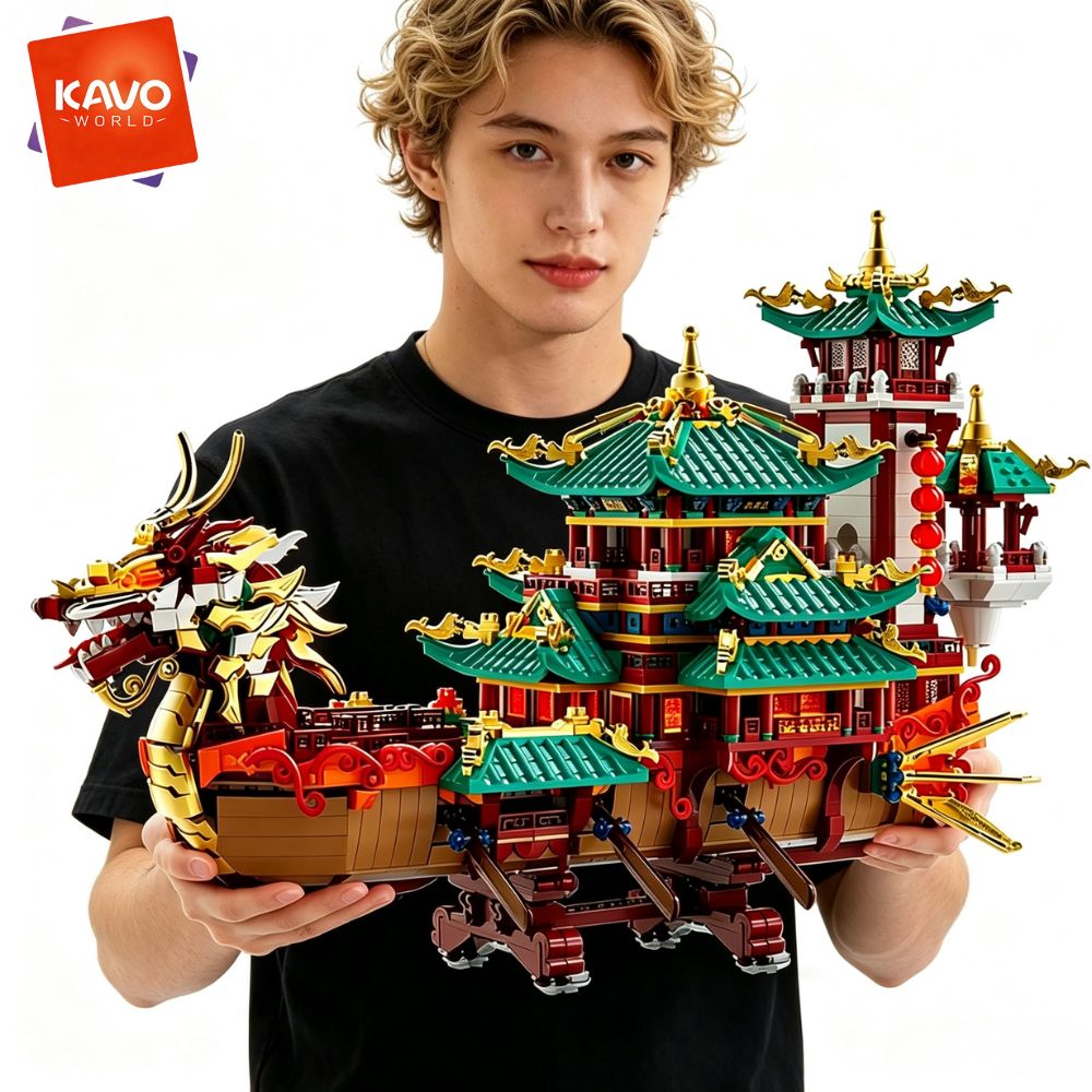 KAVOWORLD ชุดตัวต่อเรือมังกร 2 - Art Craft Meaning บทวิจารณ์และราคา