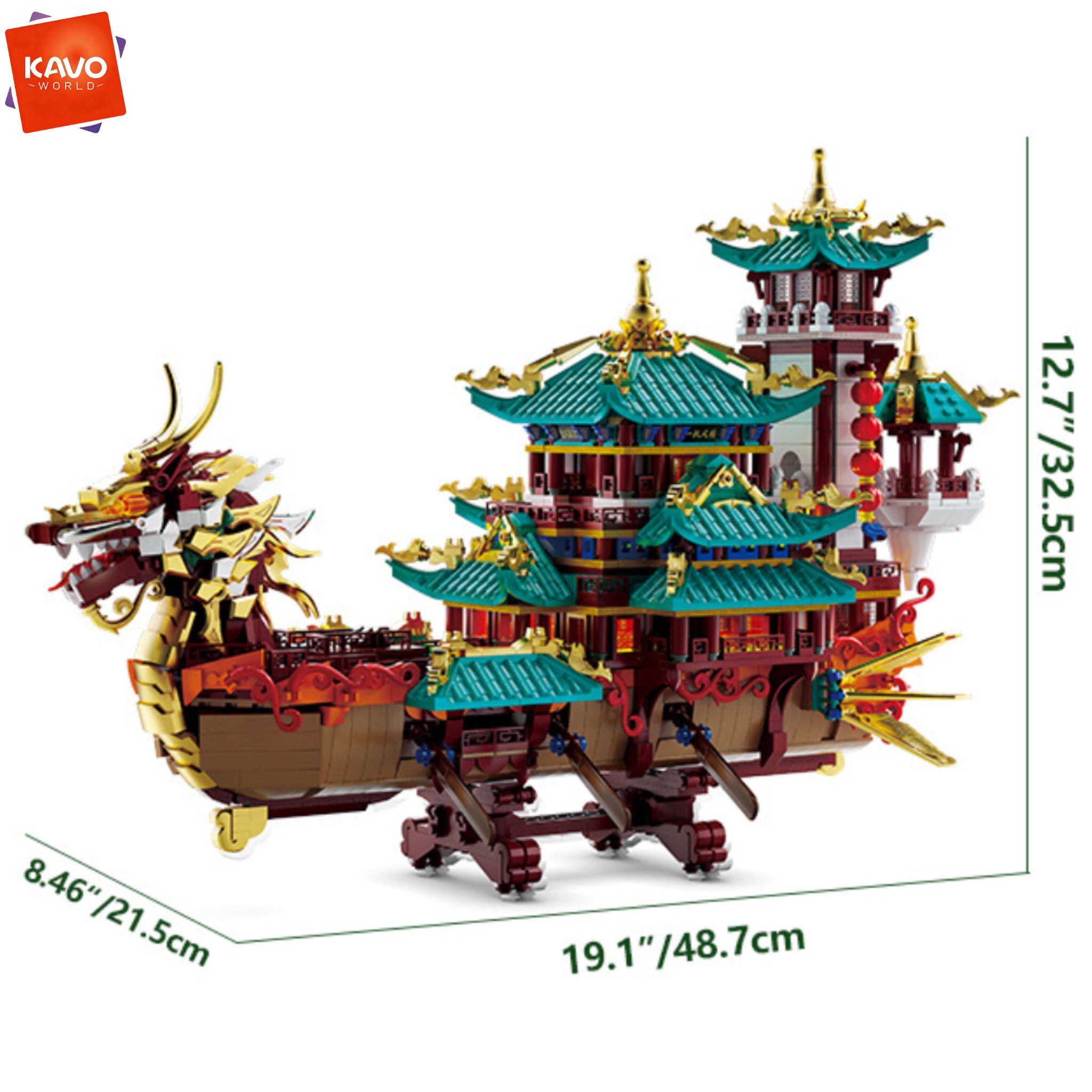 KAVOWORLD ชุดตัวต่อเรือมังกร 2 - Art Craft Meaning บทวิจารณ์และราคา