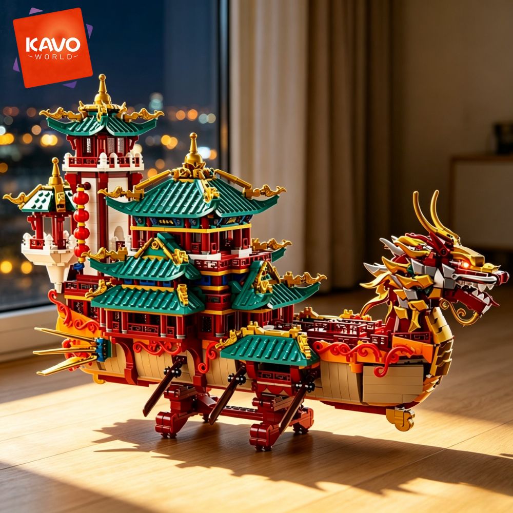 KAVOWORLD ชุดตัวต่อเรือมังกร 2 - Art Craft Meaning บทวิจารณ์และราคา