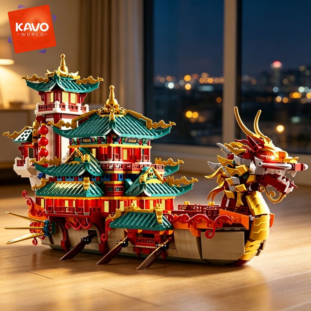 KAVOWORLD ชุดตัวต่อเรือมังกร 2 - Art Craft Meaning บทวิจารณ์และราคา