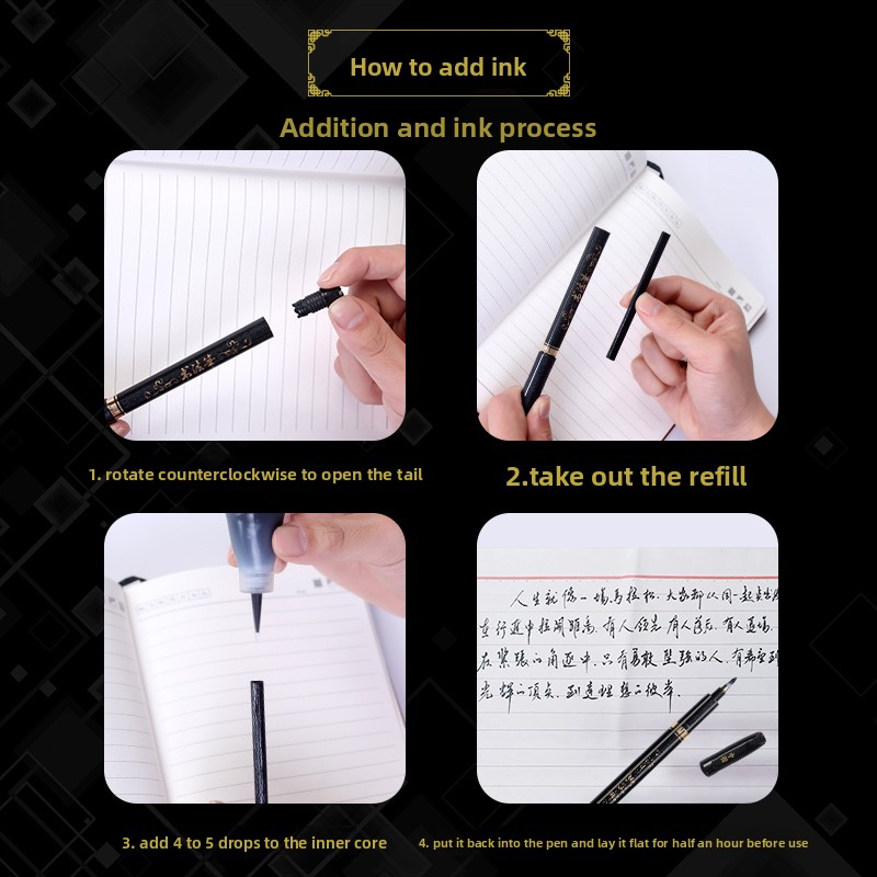 4 ชิ้น/เซ็ตปากกามาร์กเกอร์ศิลป - Calligraphy Pen Set บทวิจารณ์และราคา
