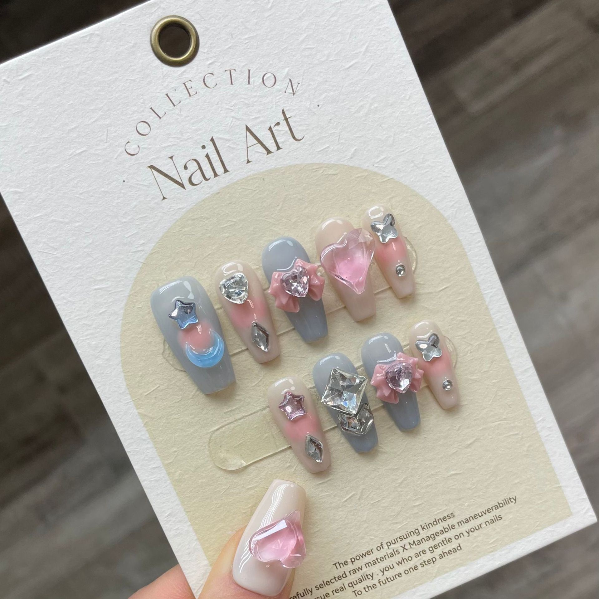 ชุดเล็บปลอมสีลูกกวาด 10 ชิ้น/ช - Art Craft Handmade บทวิจารณ์และราคา