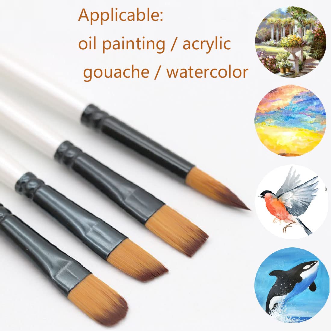 BOMEIJIA ชุดแปรงทาสีกลมมุมแบน  - Gouache Paint Set บทวิจารณ์และราคา